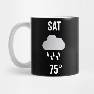 Saturday Weather Costume Mug